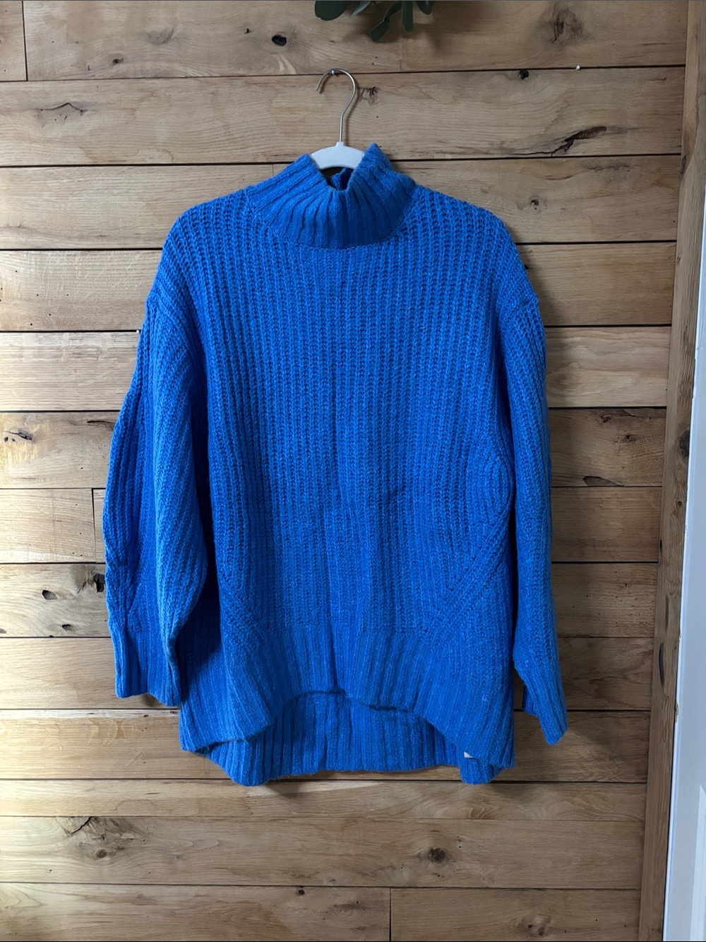 Beautiful blue mock neck sweater.
